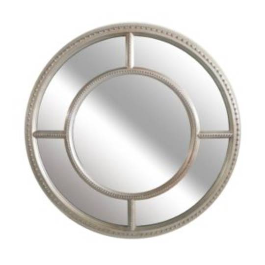 Segment Mirror Round 80cm Silver